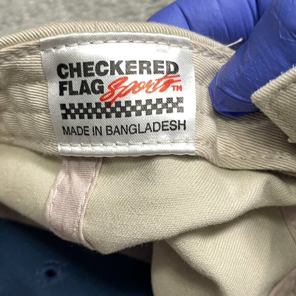 Hats Vintage Nascar Racing Spellout Strapback Blue Black Cream Auto Basebal - Picture 5 of 5